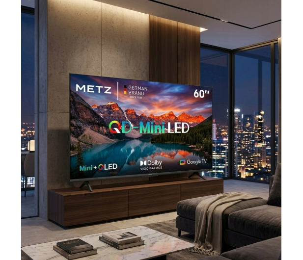 Metz  60MNH7000Z 60" Mini LED Googlr TV 120Hz MEMC - 1599163 - zdjęcie 5